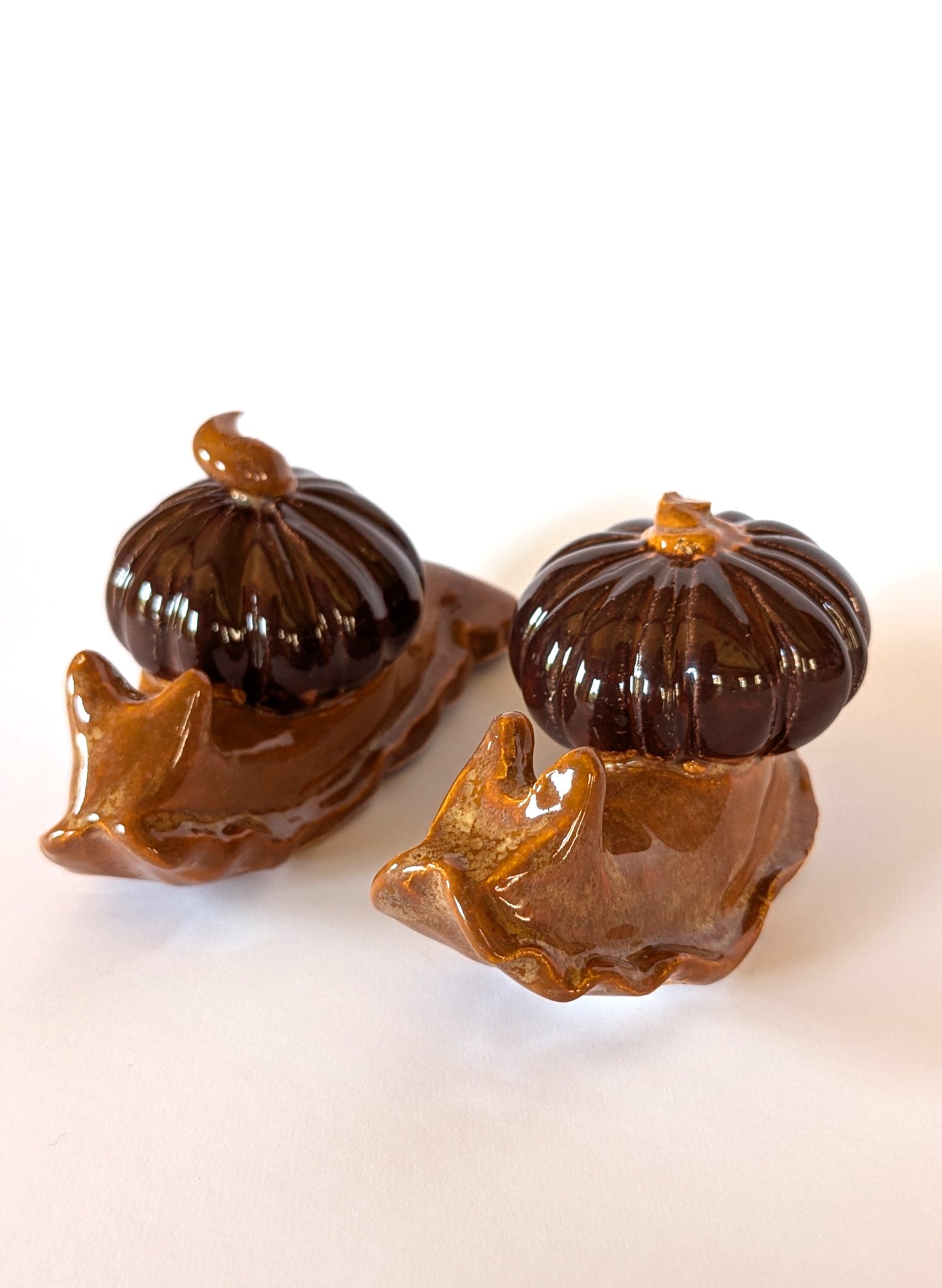 Ceramic pumpkin snail š Mulled Ember