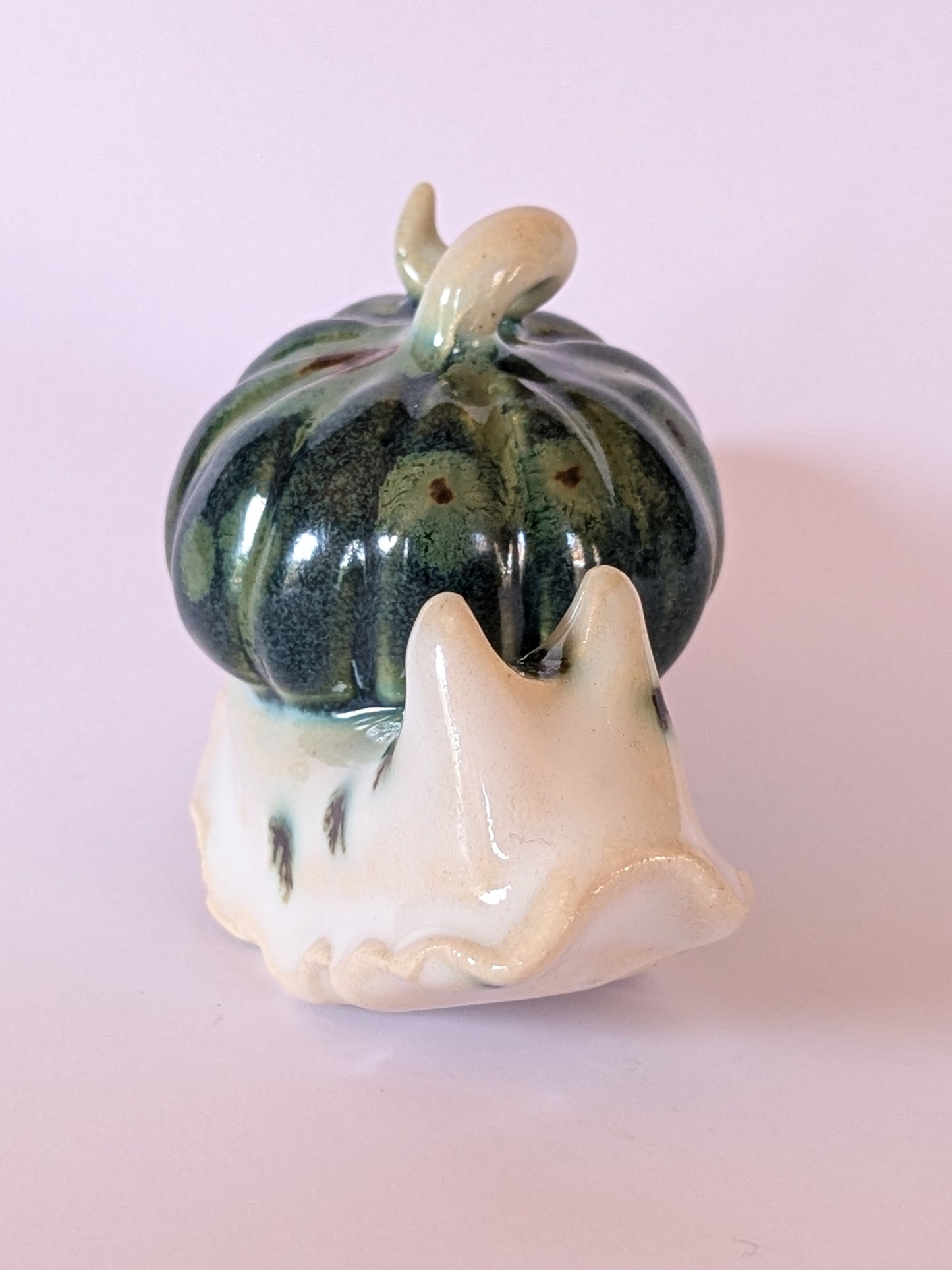 Ceramic pumpkin snail š Mossmilk