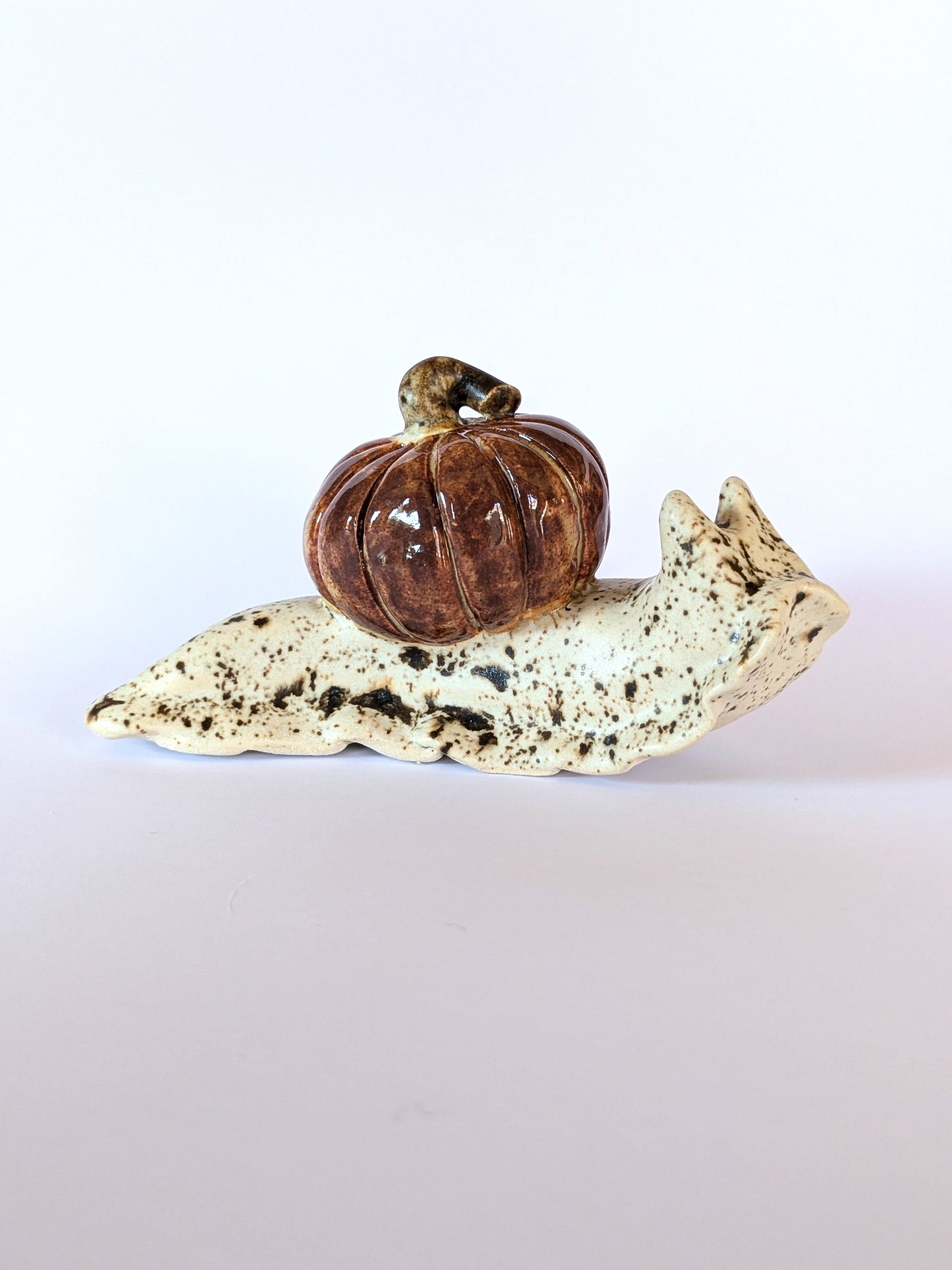 Ceramic pumpkin snail š Spiced Birch