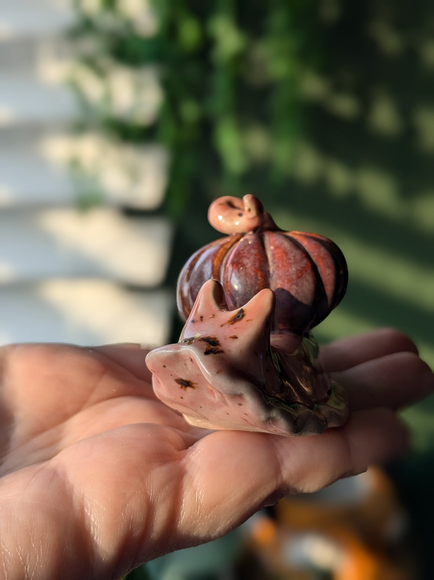 Ceramic pumpkin snail š Petal & Plum