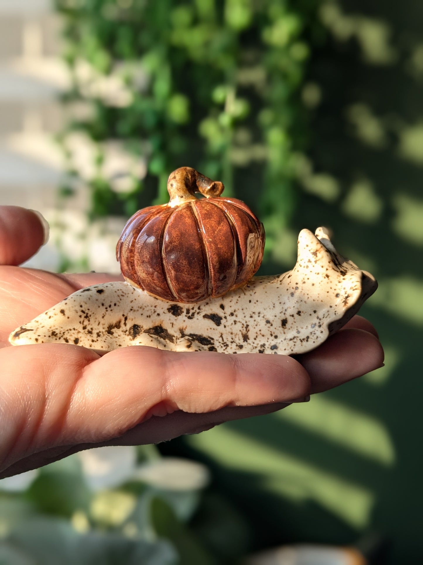 Ceramic pumpkin snail š Spiced Birch