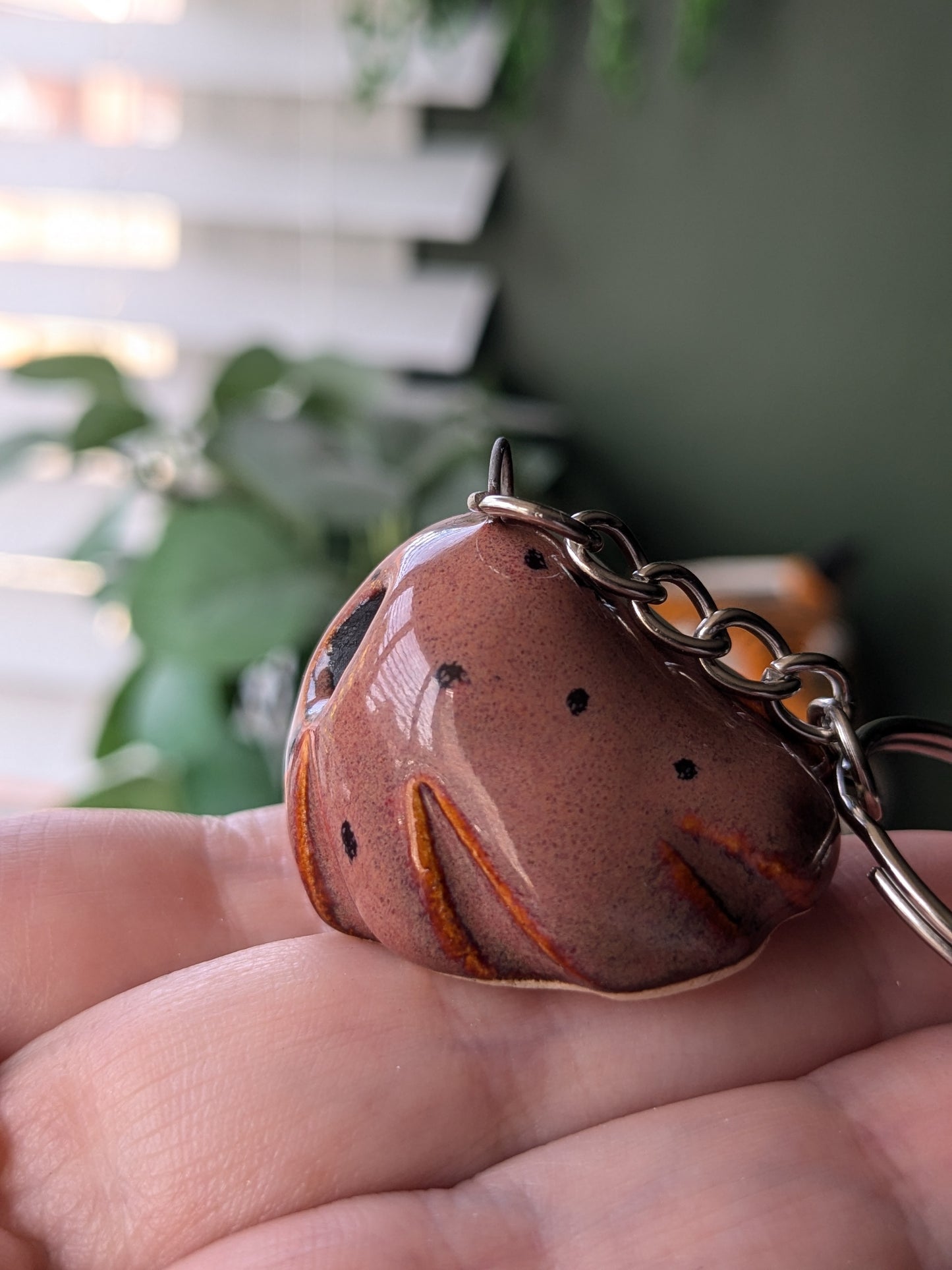 Peppered Plum keyring