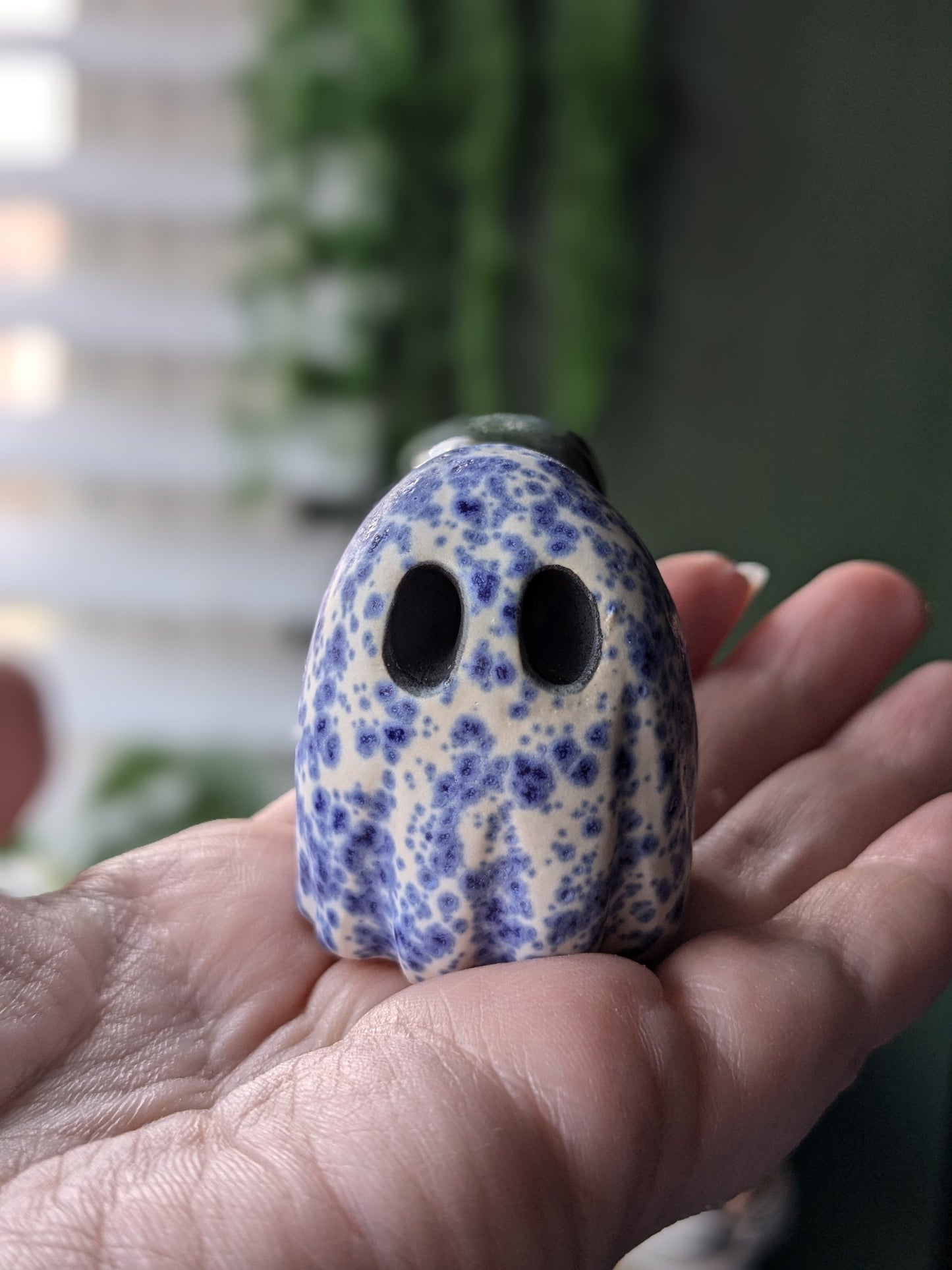Speckled blue ghost snail