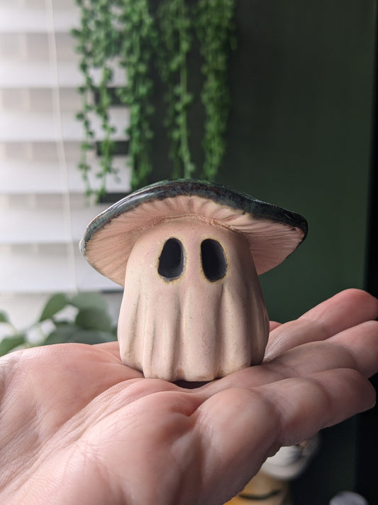 Stone Denim mushroom ghost with 24karat golden spots