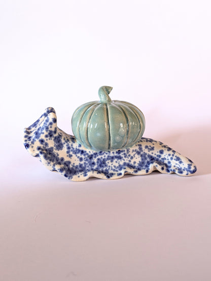 Ceramic pumpkin snail 🐌 Delft Bloom