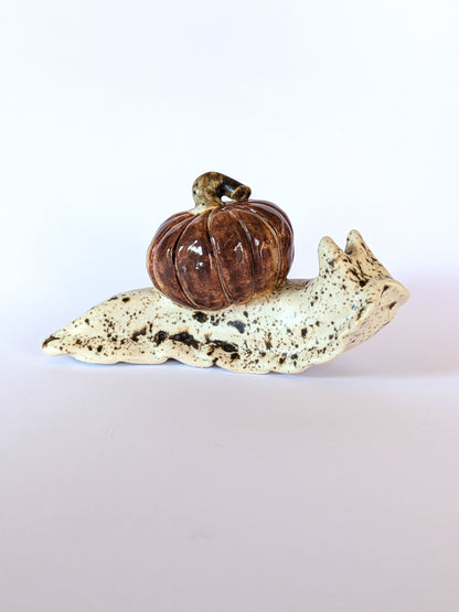 Ceramic pumpkin snail 🐌 Spiced Birch
