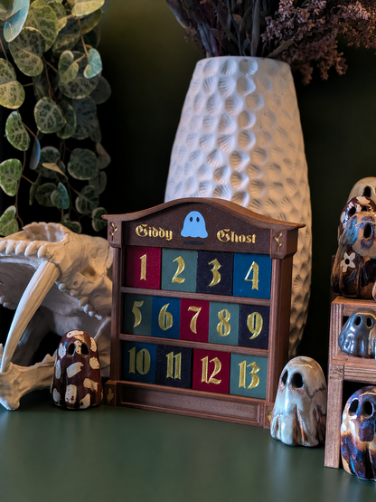 13 Days of Halloween Ghost Advent Calendar Preorder - Delivery in October