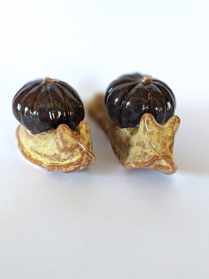 Ceramic pumpkin snail 🐌 Witches fig